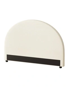 Oikiture Bed Head Double Size Headboard Bedhead Fabric Beige