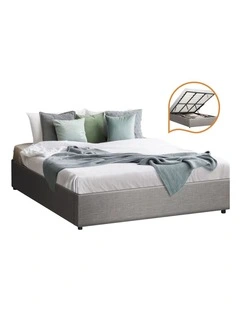 Oikiture Bed Frame King Size Gas Lift Base With Storage