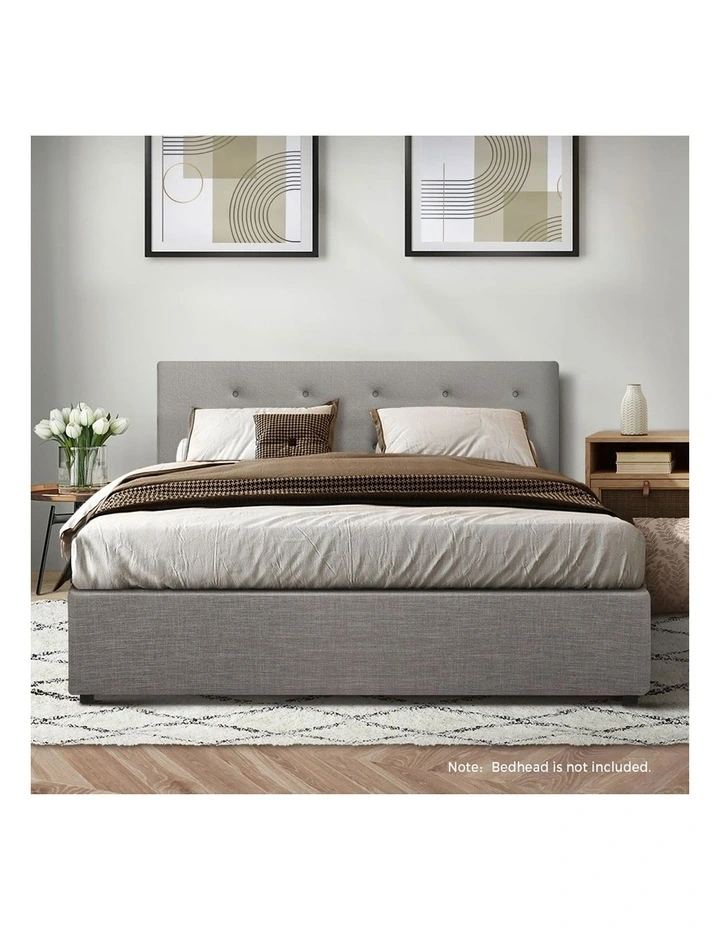 Oikiture Bed Frame King Size Gas Lift Base With Storage image 6