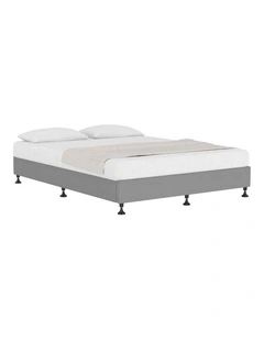 Oikiture Bed Frame Double Size Bed Base Platform Grey