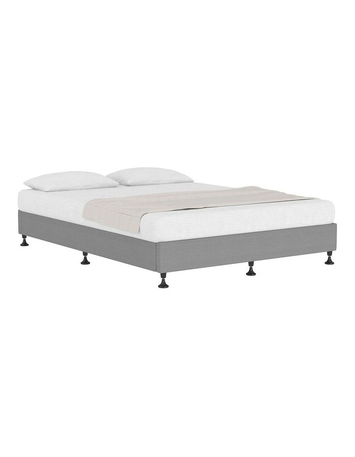 Oikiture Bed Frame Double Size Bed Base Platform Grey image 1