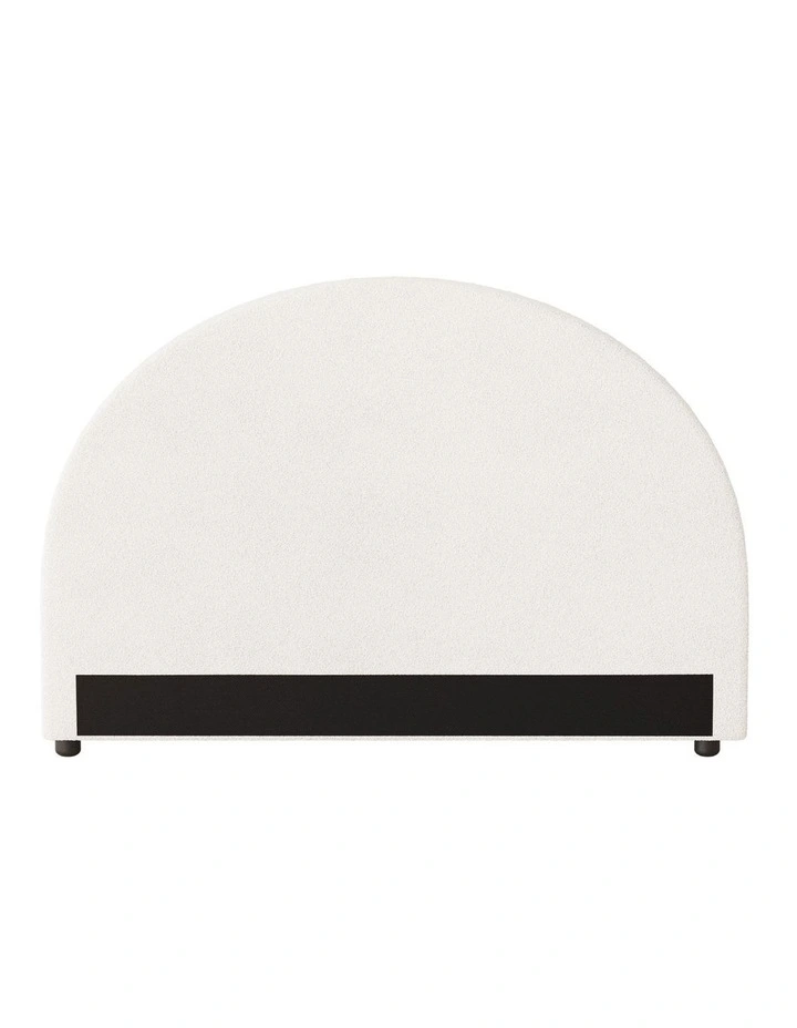 Oikiture Bed Head Double Size Headboard Bedhead Boucle White image 2