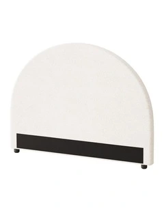 Oikiture Bed Head Single Size Headboard Bedhead Boucle White