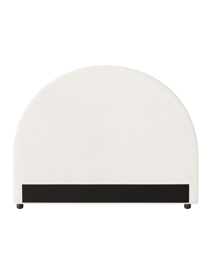 Oikiture Bed Head Single Size Headboard Bedhead Boucle White image 2