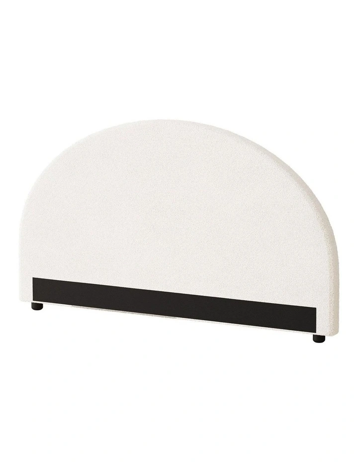 Oikiture Bed Head Queen Size Headboard Bedhead Boucle White image 1