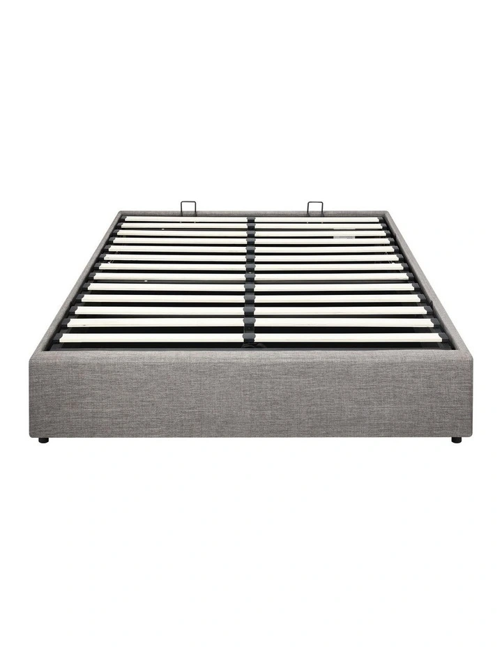 Oikiture Bed Frame Double Size Gas Lift Base With Storage image 2