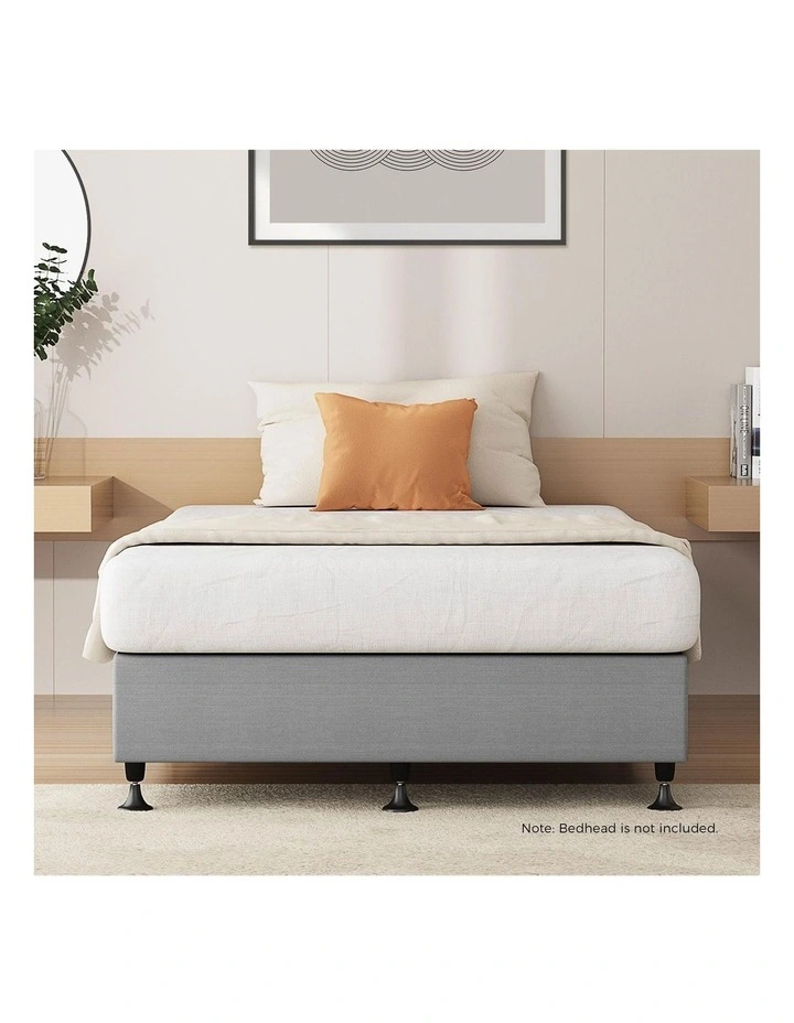 Oikiture Bed Frame King Single Bed Base Platform Grey image 5