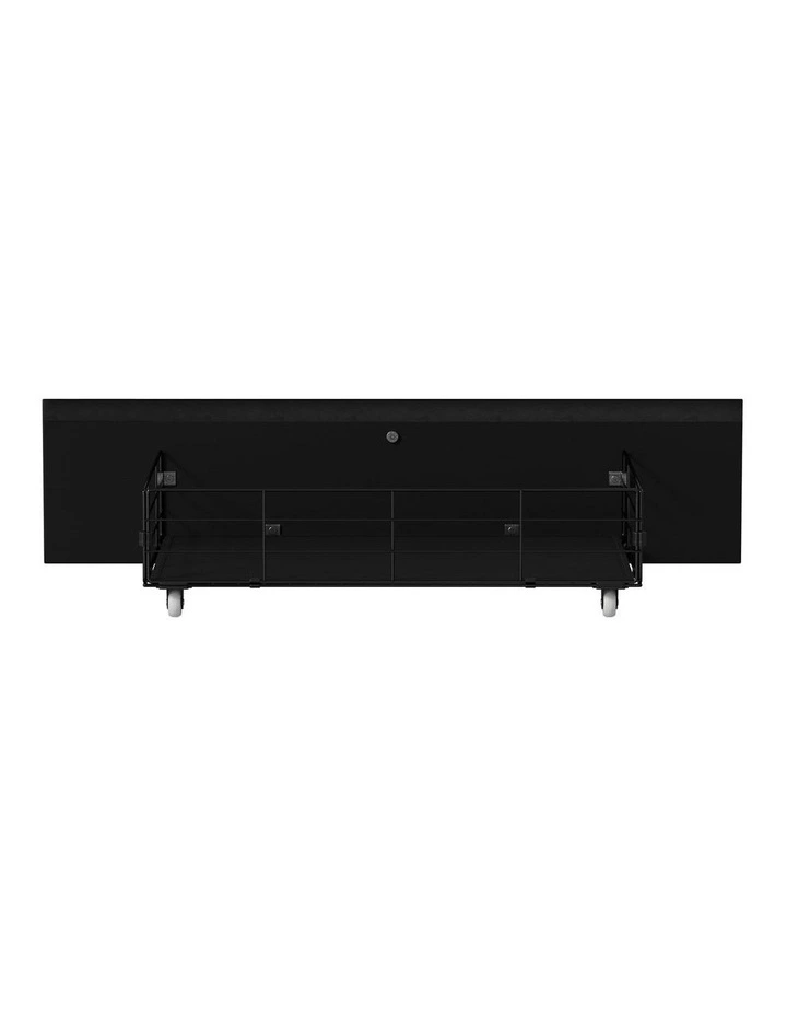 Oikiture 4x Trundle Drawers for Bed Frame Base Storage with Wheels Metal Black image 2