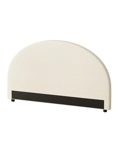 Oikiture Bed Head Queen Size Headboard Bedhead Fabric Beige