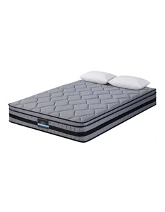 Giselle King 34cm Euro Top Pocket Spring Mattress with 2 Feather Down Pillows Set