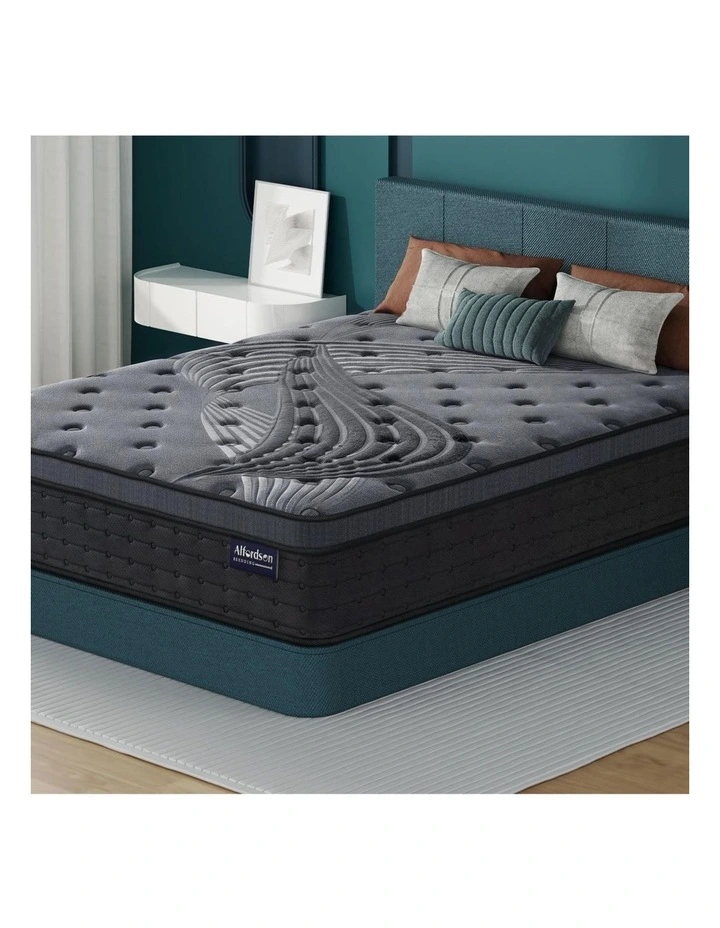 Double 34cm Mattress Euro Top 9 Zone Medium Firm image 2