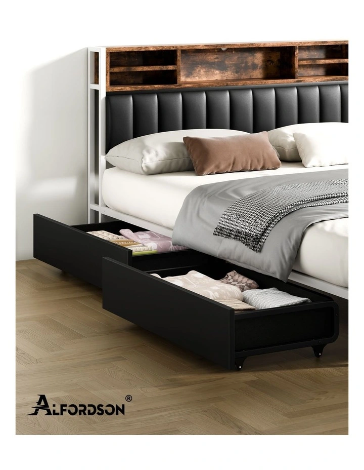 4x Trundle Drawers for Bed Frame Underbed Storage Wheels image 7