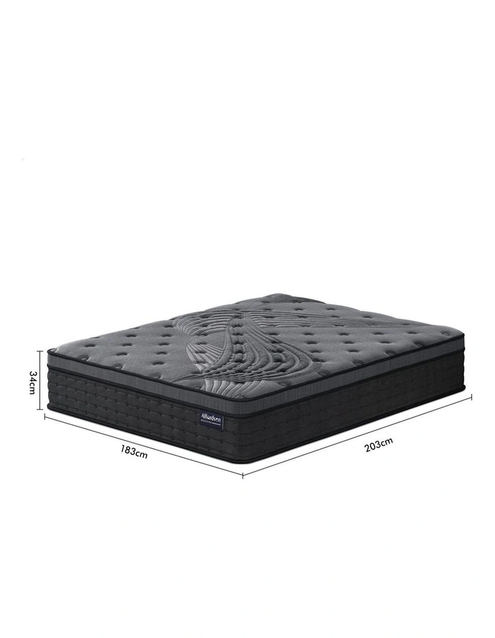 King 34cm Mattress Euro Top 9 Zone Medium Firm image 3