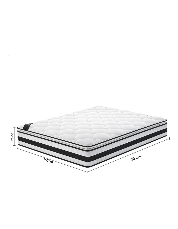 22cm Mattress Queen Pillow Top Memory Foam Medium Firm image 3