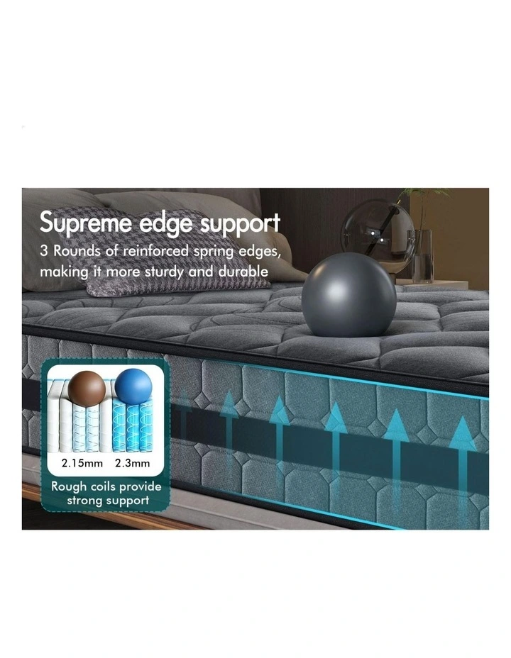 26cm Queen Hybrid Mattress Spring Foam Medium Firm 7 zone image 6
