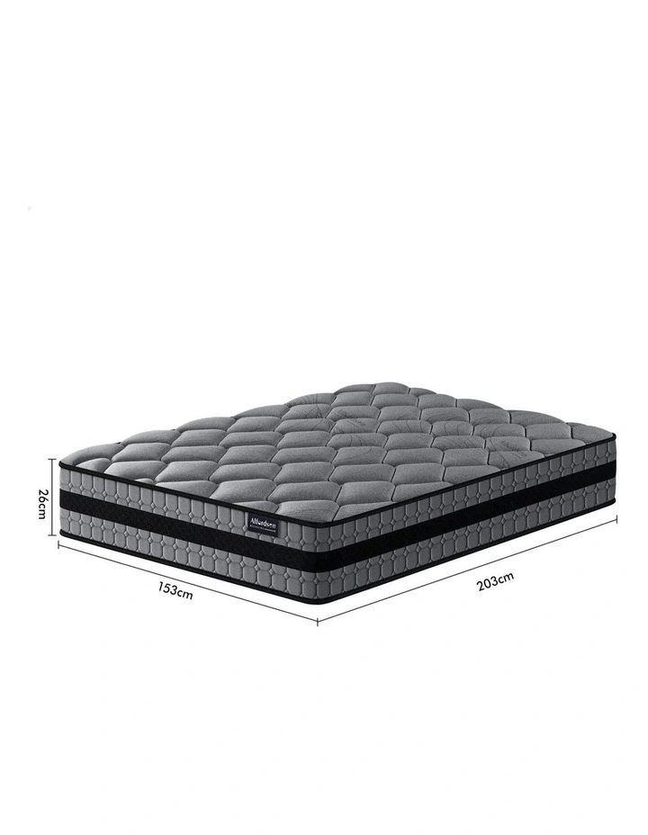 26cm Queen Hybrid Mattress Spring Foam Medium Firm 7 zone image 7