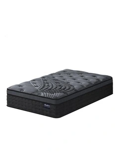 King Single 34cm Mattress Euro Top 9 Zone Medium Firm