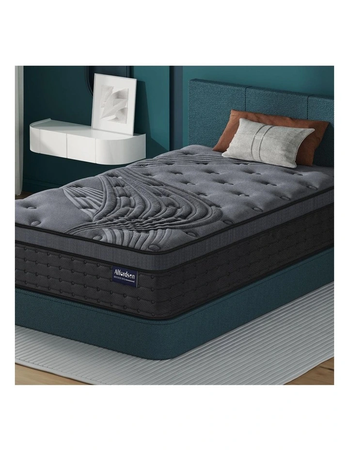 King Single 34cm Mattress Euro Top 9 Zone Medium Firm image 2