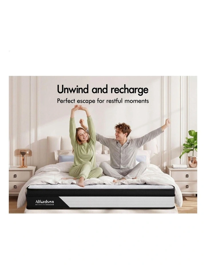 Mattress 18CM Queen Euro Top Firm Spring image 2