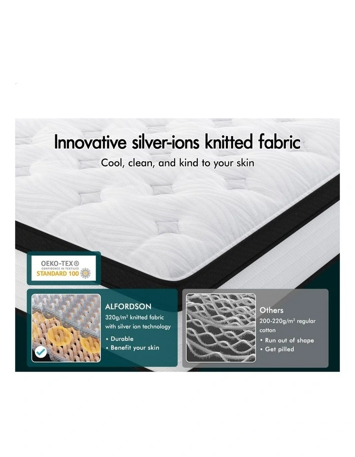 Mattress 18CM Queen Euro Top Firm Spring image 4
