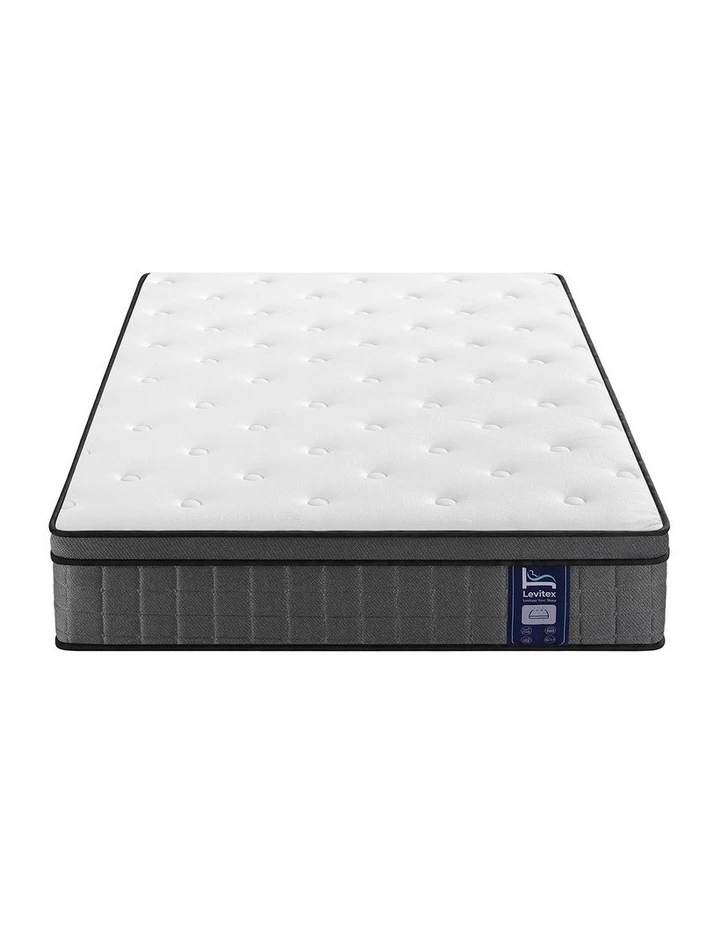 Levitex King Single Mattress 30CM 5-Zone Ergonomic Pocket Spring Edge Support Medium Firm image 3