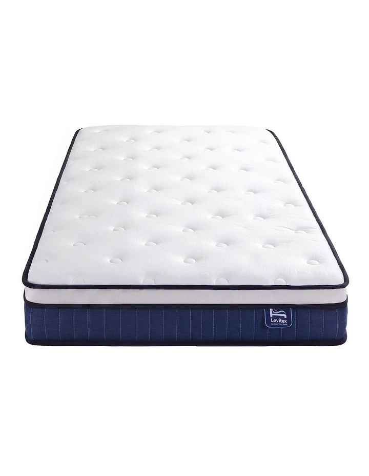 Levitex King Single Mattress 23CM Pocket Spring Cooling Gel Foam Medium-Firm Support Box image 3