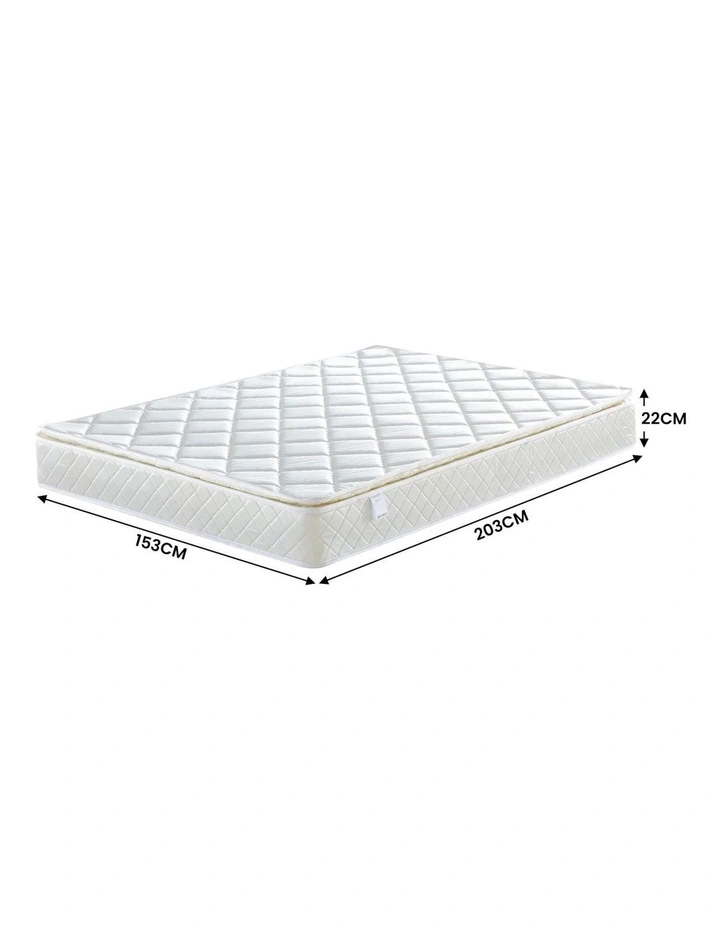 Laura Hill Queen Size Mattress Pillow Top 5-Zone Pocket Spring High Density Foam Luxury Bed image 2