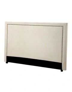 Oikiture King Size Bed Headboard Bedhead Bedroom Furniture - Beige