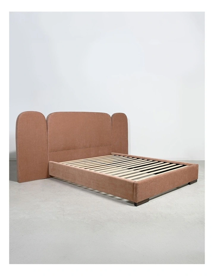Cass - Full Bed With Wing - King - Sabo Almond image 2