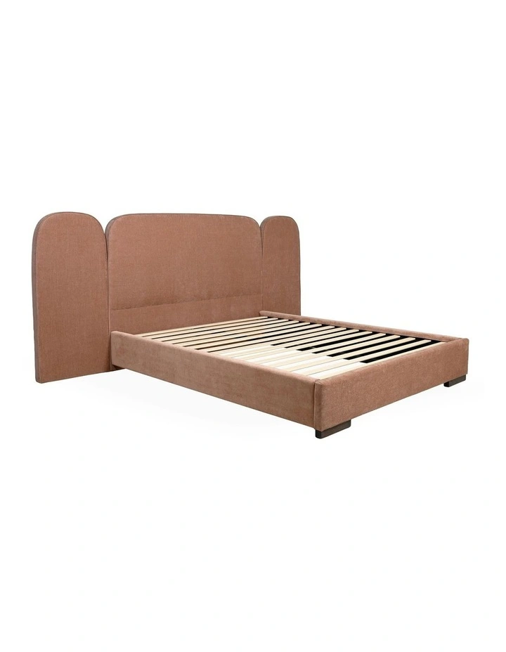 Cass - Full Bed With Wing - Queen - Sabo Almond image 1