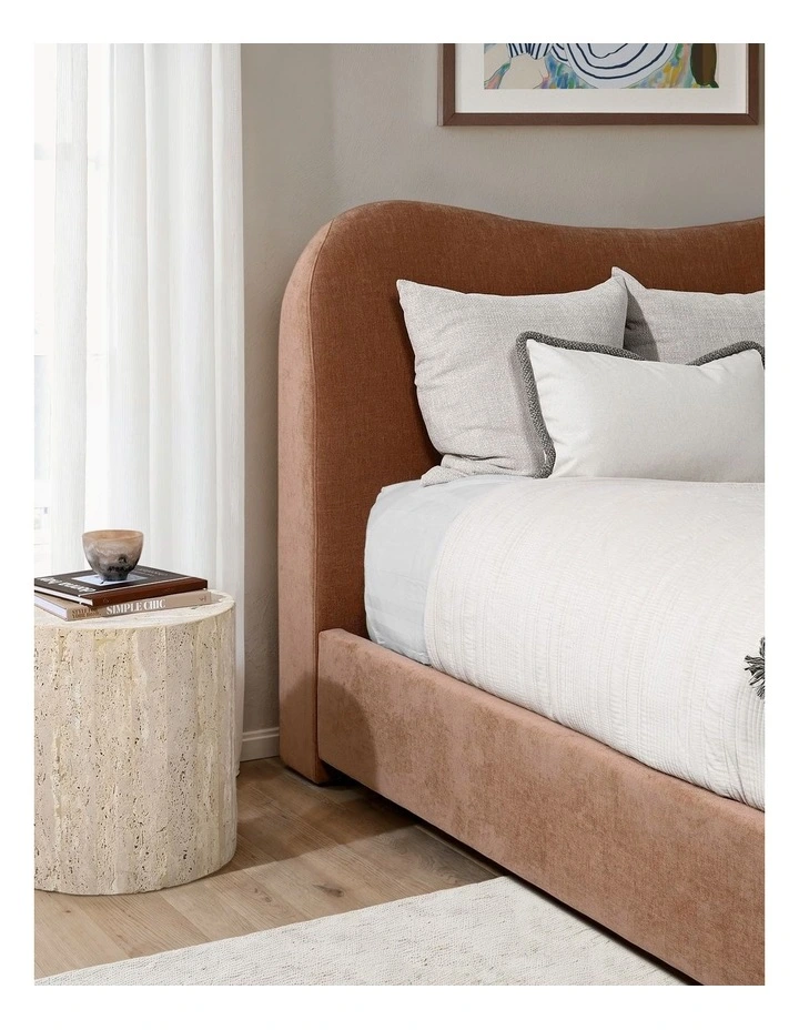 Juno - Full Bed  - Queen - Sabo Almond image 2