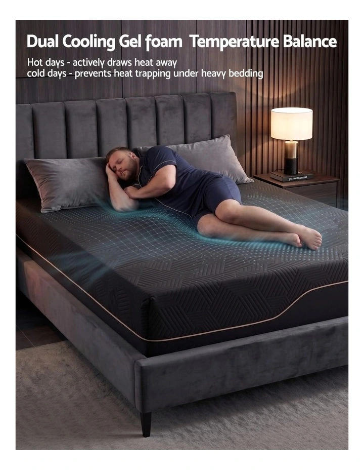 Giselle Double Cooling Memory Foam Mattress Medium Firm with Gel Comfort 30cm image 4