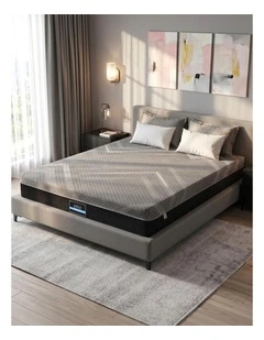 Giselle Double Mattress 26cm Firm Pocket Spring Dual Edge Support Dark Grey