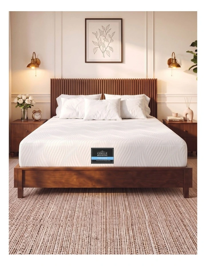Giselle 25cm Double Hybrid Mattress Soft Knitted Fabric Edge Support Gel Foam image 1