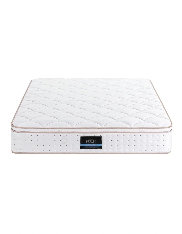 Giselle 30cm Queen Spring Mattress Tencel Cover 5-Zone Firm Back Support image 6