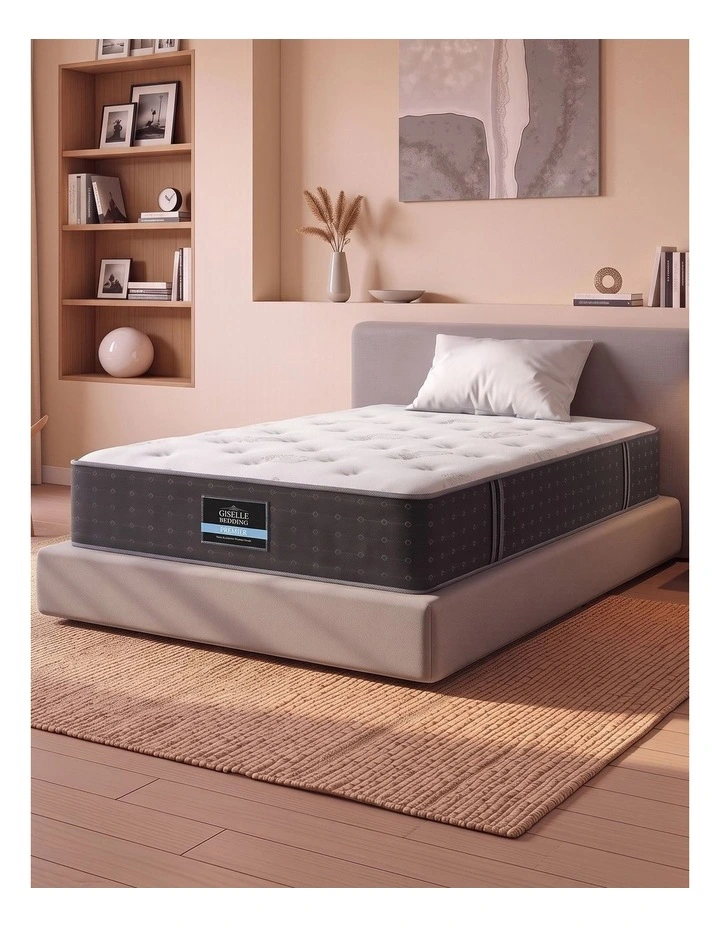 Giselle Single Reversible Spring Mattress Cashmere Cover Gel Foam Firm 35cm image 1