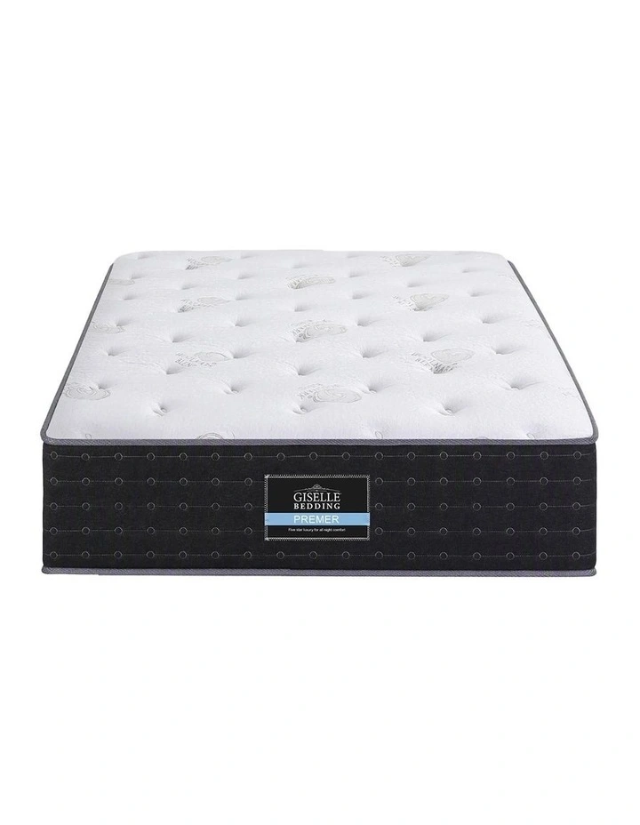Giselle Single Reversible Spring Mattress Cashmere Cover Gel Foam Firm 35cm image 3