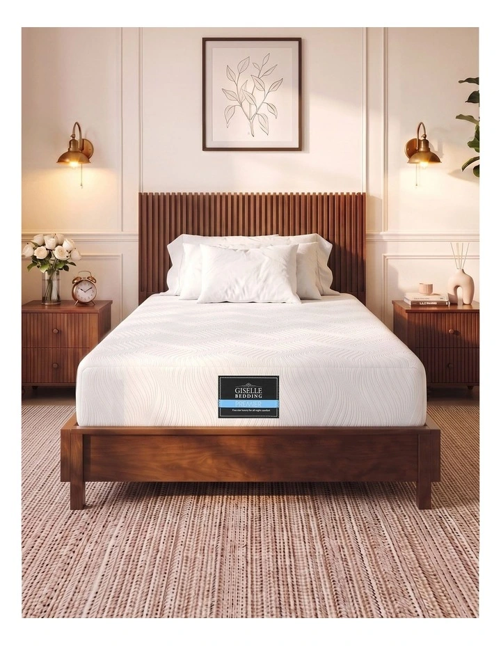 Giselle 25cm Single Hybrid Mattress Soft Knitted Fabric Edge Support Gel Foam image 1