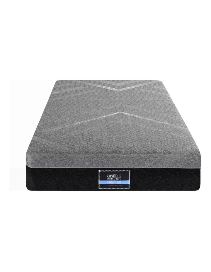 Giselle King Single Mattress 26cm Firm Pocket Spring Dual Edge Support Dark Grey image 4