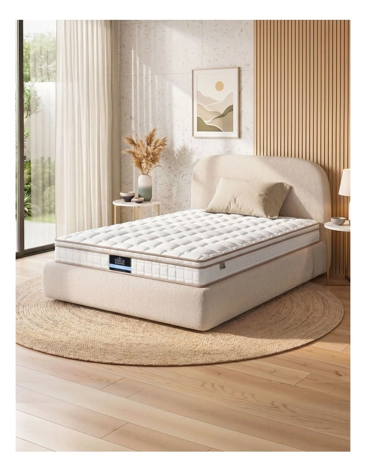 Giselle 20cm Firm Single Mattress Pocket Spring for Bedroom or Guest Room image 1