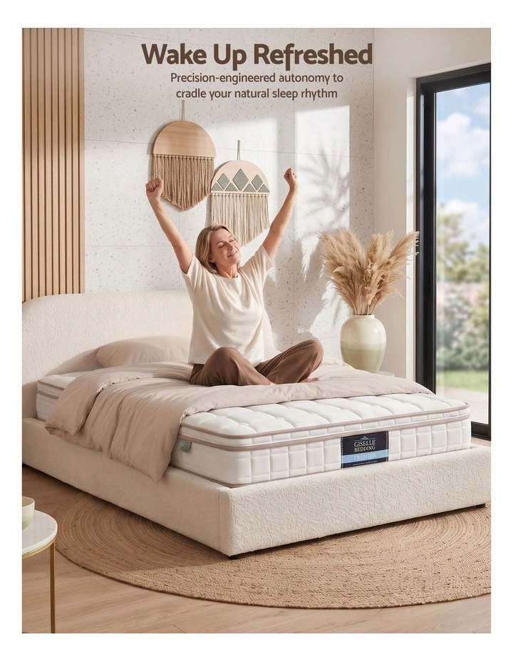Giselle 20cm Firm Single Mattress Pocket Spring for Bedroom or Guest Room image 6