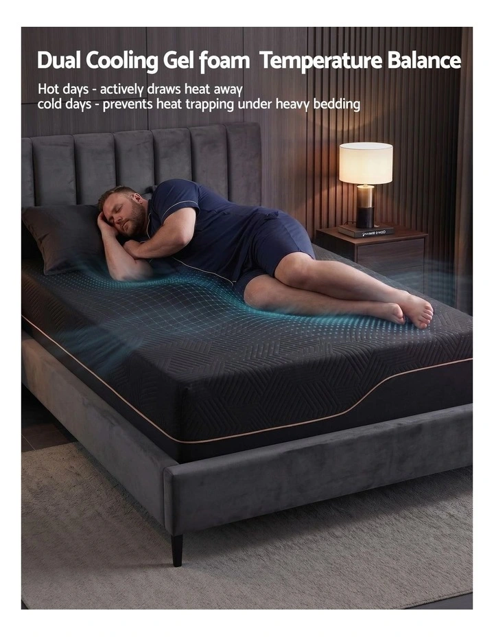 Giselle King Single Cooling Memory Foam Mattress Medium Firm with Gel Comfort 30cm image 4