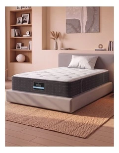 Giselle King Single Reversible Spring Mattress Cashmere Cover Gel Foam Firm 35cm