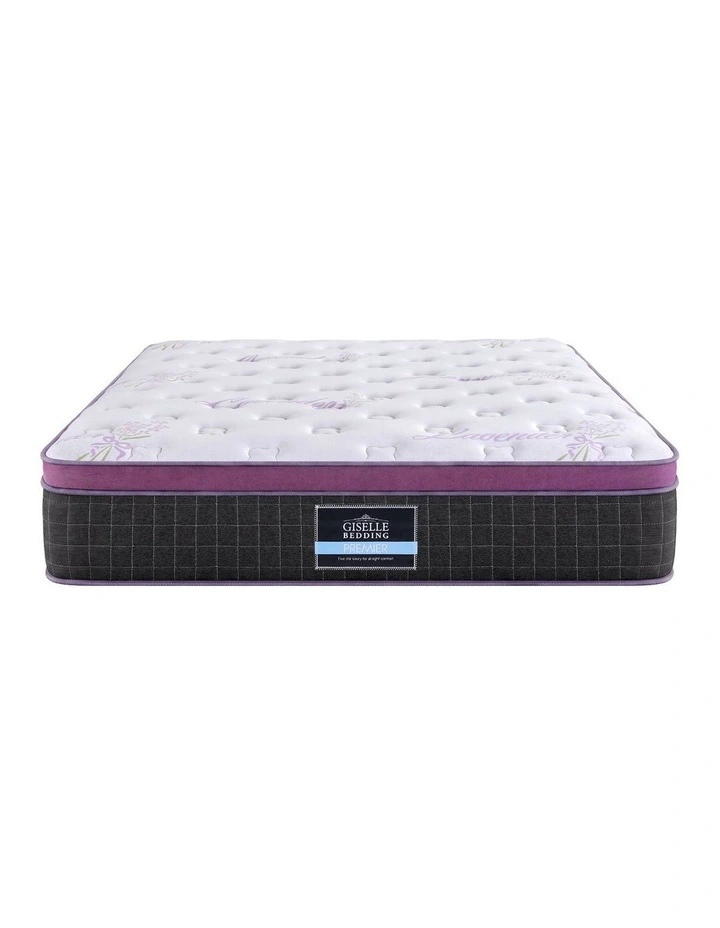 Giselle King Euro Top Mattress Firm Pocket Spring Edge Support image 2