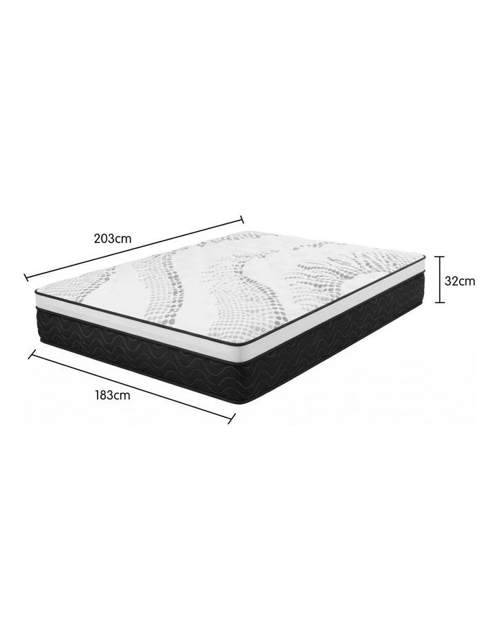 Laura Hill 32cm King Size Pocket Spring Mattress - Plush Euro Top, 5-Zone Support & High-Density image 2