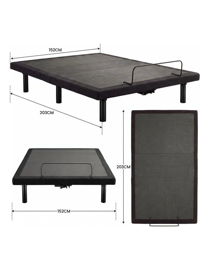 Therapedic Kinetic Advance Adjustable Queen Bed Base with Head Tilt image 3