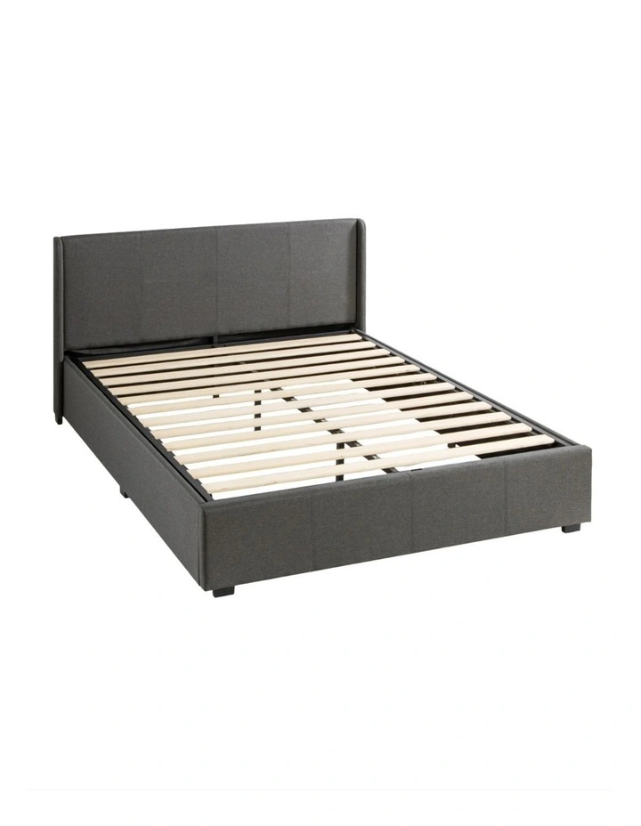 Maddon Gas Lift Storage Fabric Bed Frame in Dark Grey image 4