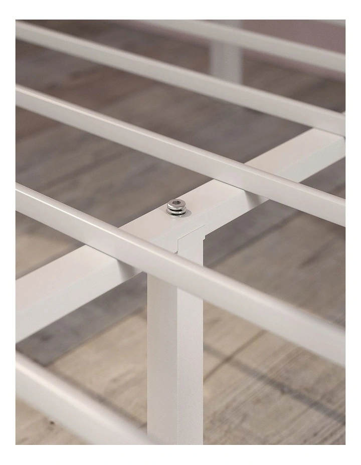 Patricia Metal Canopy Four Poster Bed Frame in White image 4