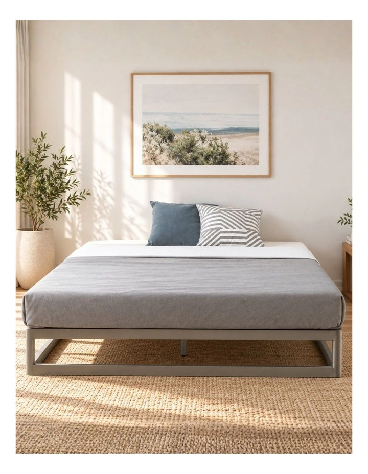 Ace of Base Bed Base Steel Frame in Gunmetal Grey image 2