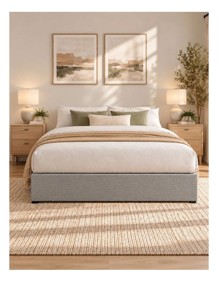 Gas Lift Storage Bed Base - Light Grey image 4